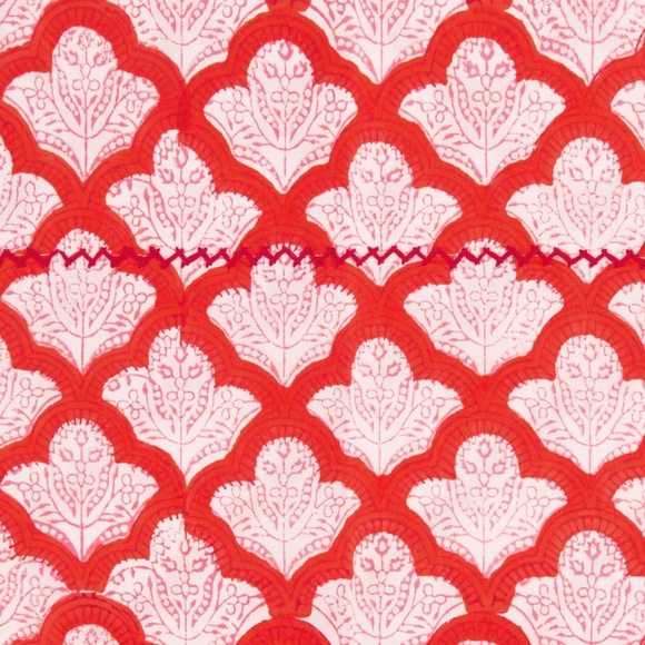 Roberta Roller Rabbit king flat sheet Jemina block print 100% cotton boho - Picture 6 of 6